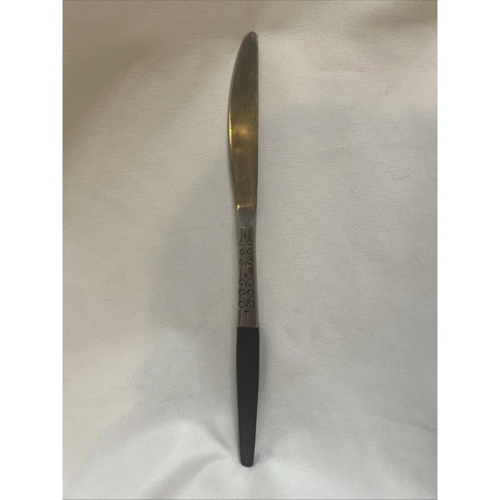 Interpur INR2‎ Stainless Brown Synthetic Wood Handle Flatware Dinner Knife